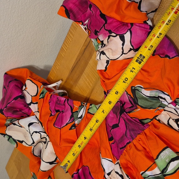 Aje Gretta Bow Back Mini Dress Vivid Camellia - Picture 15 of 16